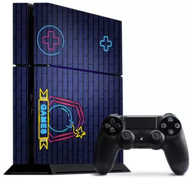 Ps4 skin neon game elements - TenStickers