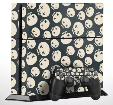 Ps4 skin skull character design - TenStickers