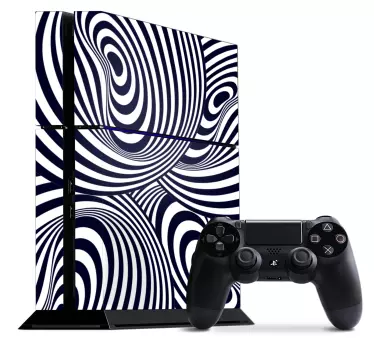 Ps4 skin spiral pattern design - TenStickers