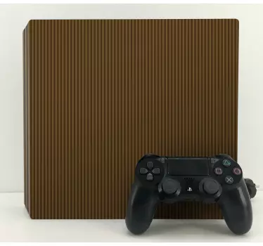 Ps4 skin striped brown design - TenStickers