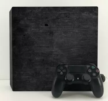 Ps4 skin with black textured design - TenStickers