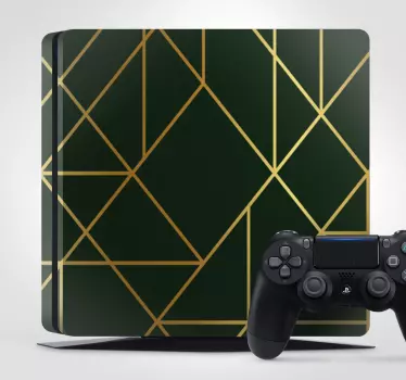 Ps4 skin with geometric shapes pattern - TenStickers