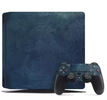 Ps4 skin with textured blue design - TenStickers