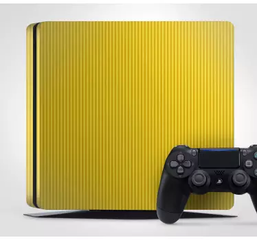Ps4 skin yellow ribbed cover - TenStickers