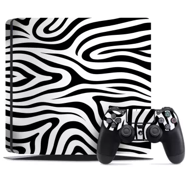 Ps4 skin zebra stripe design - TenStickers