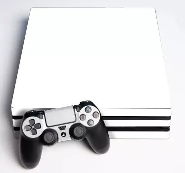 PS4 solid white Playstation 4 stickers - TenStickers