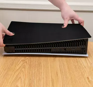 PS5 black skin Playstation 5 sticker - TenStickers