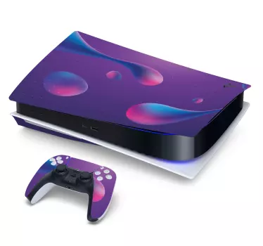 Ps5 skin purple abstract design - TenStickers