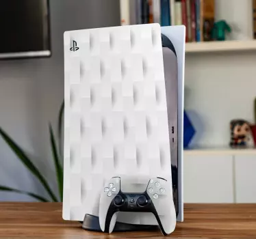 Ps5 skin textured white cover - TenStickers