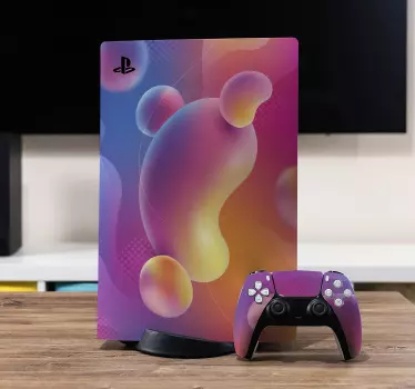 Ps5 skin vibrant shape covers - TenStickers