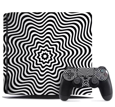 Psychedelic optimal illusion Playstation 4 decal - TenStickers