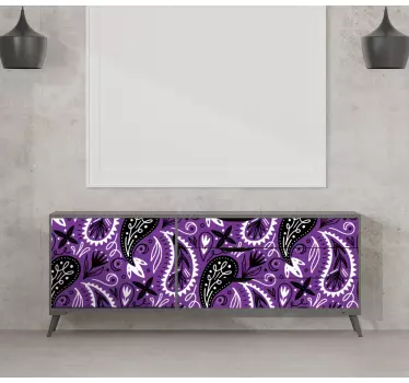Purple bandana decals for furniture - TenStickers