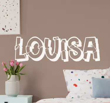 Quote sticker custom name creation - TenStickers