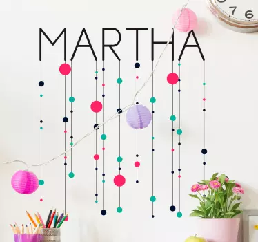 Quote sticker custom name wall art - TenStickers