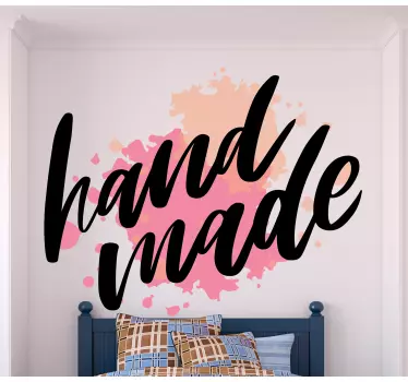 Quote sticker handcrafted inspiration - TenStickers