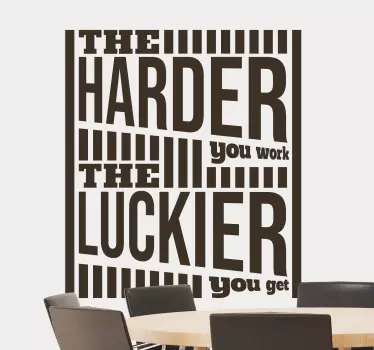 Quote sticker inspirational phrase art - TenStickers
