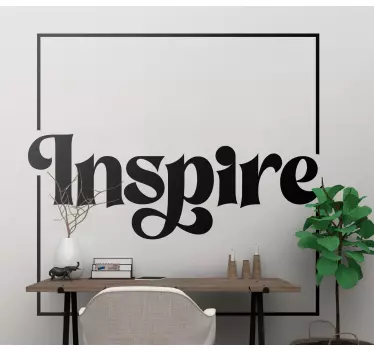 Quote sticker inspire your space with words - TenStickers