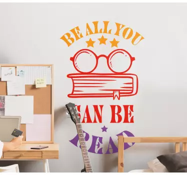 Quote sticker motivational reading quote - TenStickers