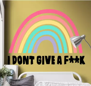 Quote sticker rainbow quote art - TenStickers