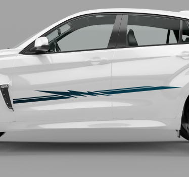 Race stripe for car sticker - TenStickers