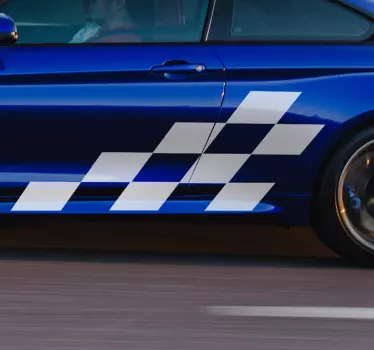 Racing design car sticker - TenStickers