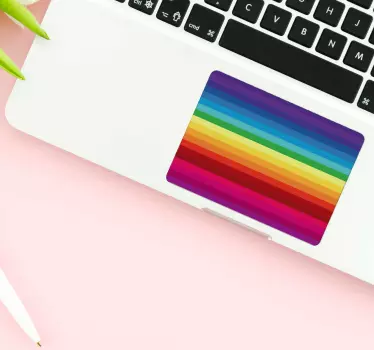 Rainbow Trackpad texture sticker - TenStickers