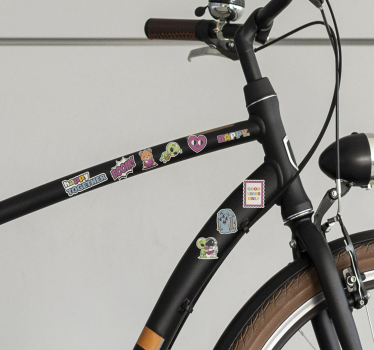Assorted sticker collection bike sticker - TenStickers