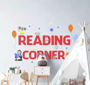 Reading corner  educational decal - TenStickers