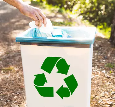 Recycling Bin Sticker - TenStickers
