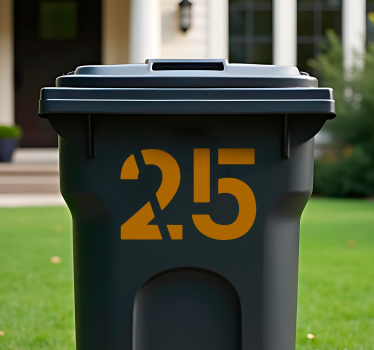 Recycling decal for bin modern abstract shapes - TenStickers