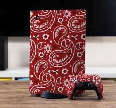 Red design Playstation decal - TenStickers