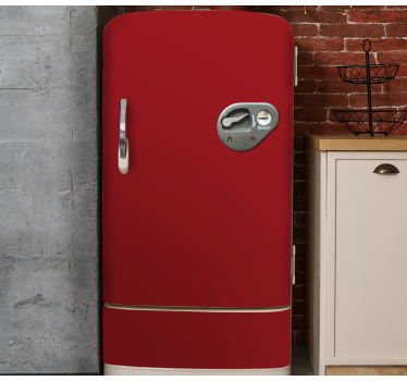 Red vintage vending machine fridge decals - TenStickers