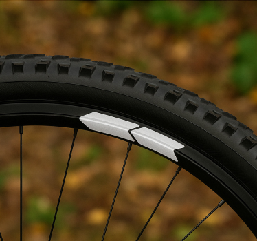 Bike sticker wheel rim arrows - TenStickers