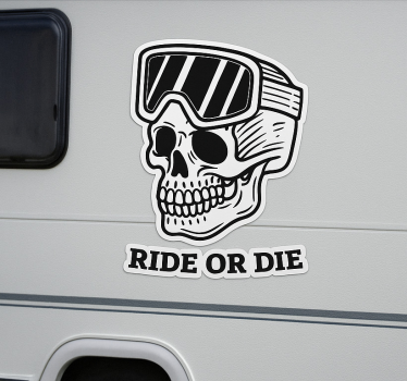 Ride or die caravan decal - TenStickers