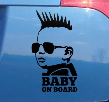 Little Rockstar Baby On Board - TenStickers