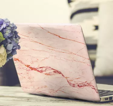 Rose gold dream Marble laptop skin decal - TenStickers