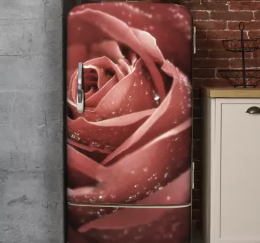 Roses fridge wrap - TenStickers