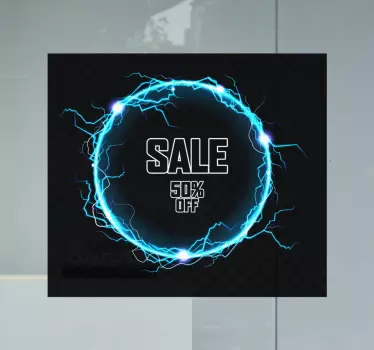 Sales sticker electric sale offer - TenStickers