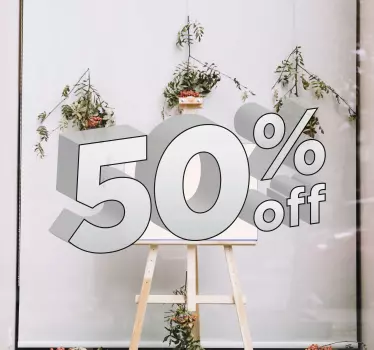 Sales sticker promotion display - TenStickers