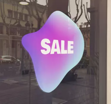 Sales sticker promotional window sign - TenStickers