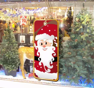 Santa Label Sticker - TenStickers