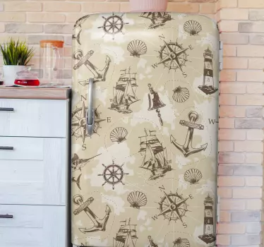 Sea objects  fridge decals - TenStickers