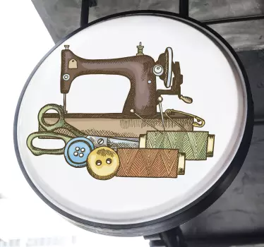Sewing kit vinyl wall art - TenStickers
