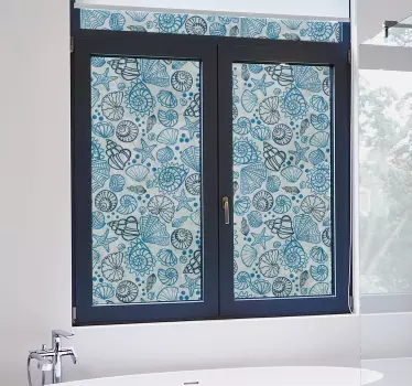 Shell fish window decal - TenStickers