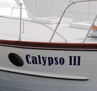 Ship name nautical vinyl decal - TenStickers