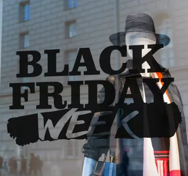 Shop window sticker black friday weekend - TenStickers