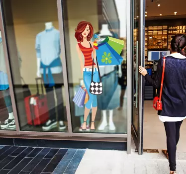 Shop window sticker for fashion shopping lovers - TenStickers