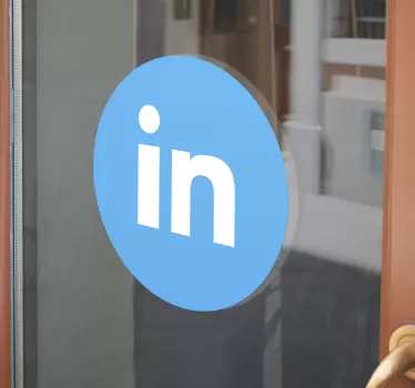 Shop window sticker professional networking icon - TenStickers