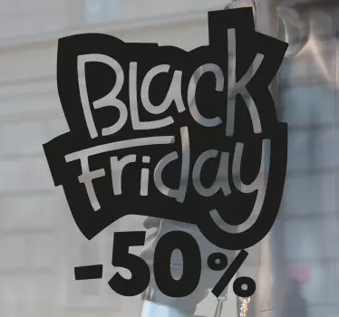 Shop window sticker sale 50 off black friday - TenStickers