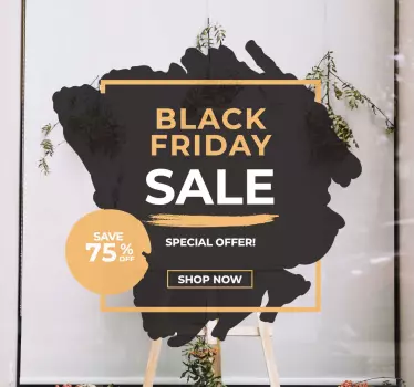 Shop window sticker sale promotion banner - TenStickers